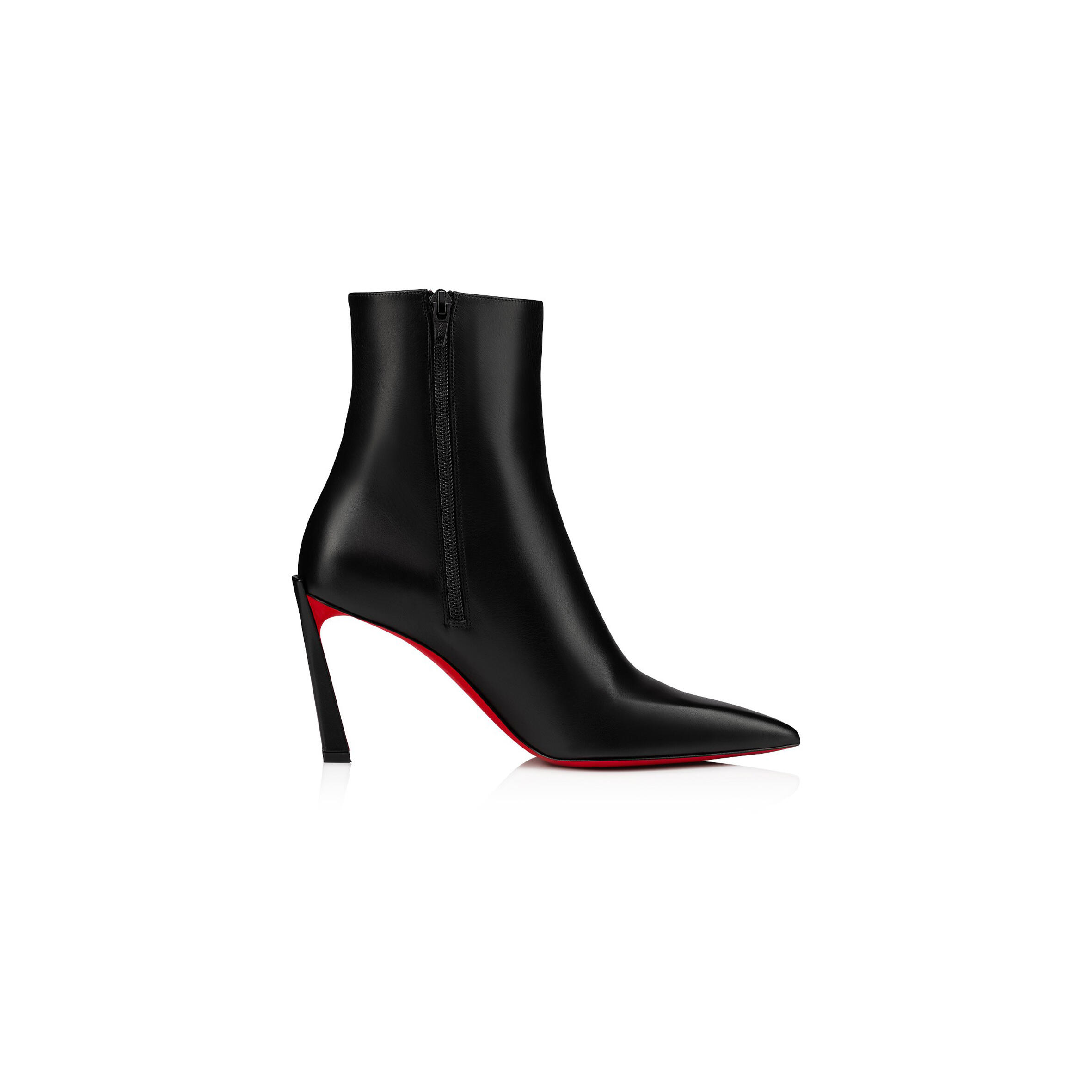 Chr1st1an louboutin condora booty85 mm low boots - calf leather - black 1230284bk01